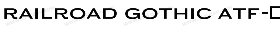 railroad gothic atf字体转换